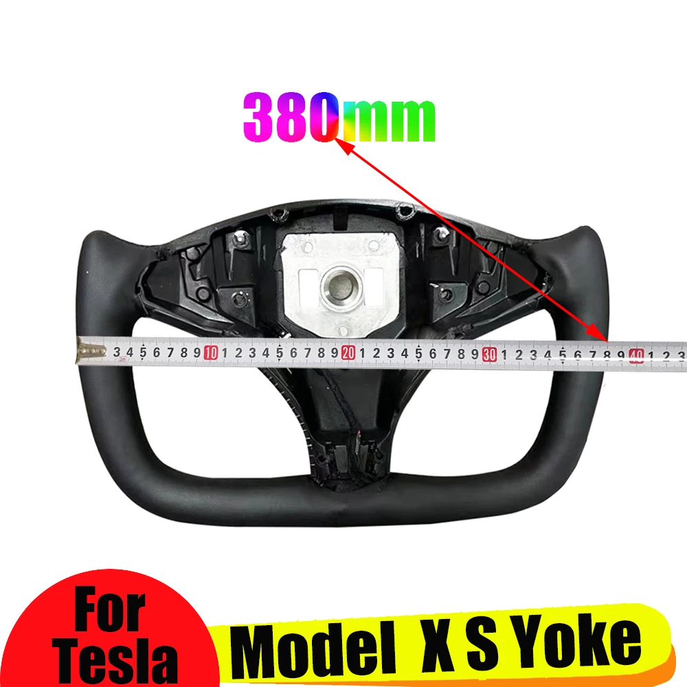 

Model X Yoke Handle Leather Carbon Steering Wheel Heat For Tesla Yoke Model S Model X 2014-2020 Customize Steering Wheel