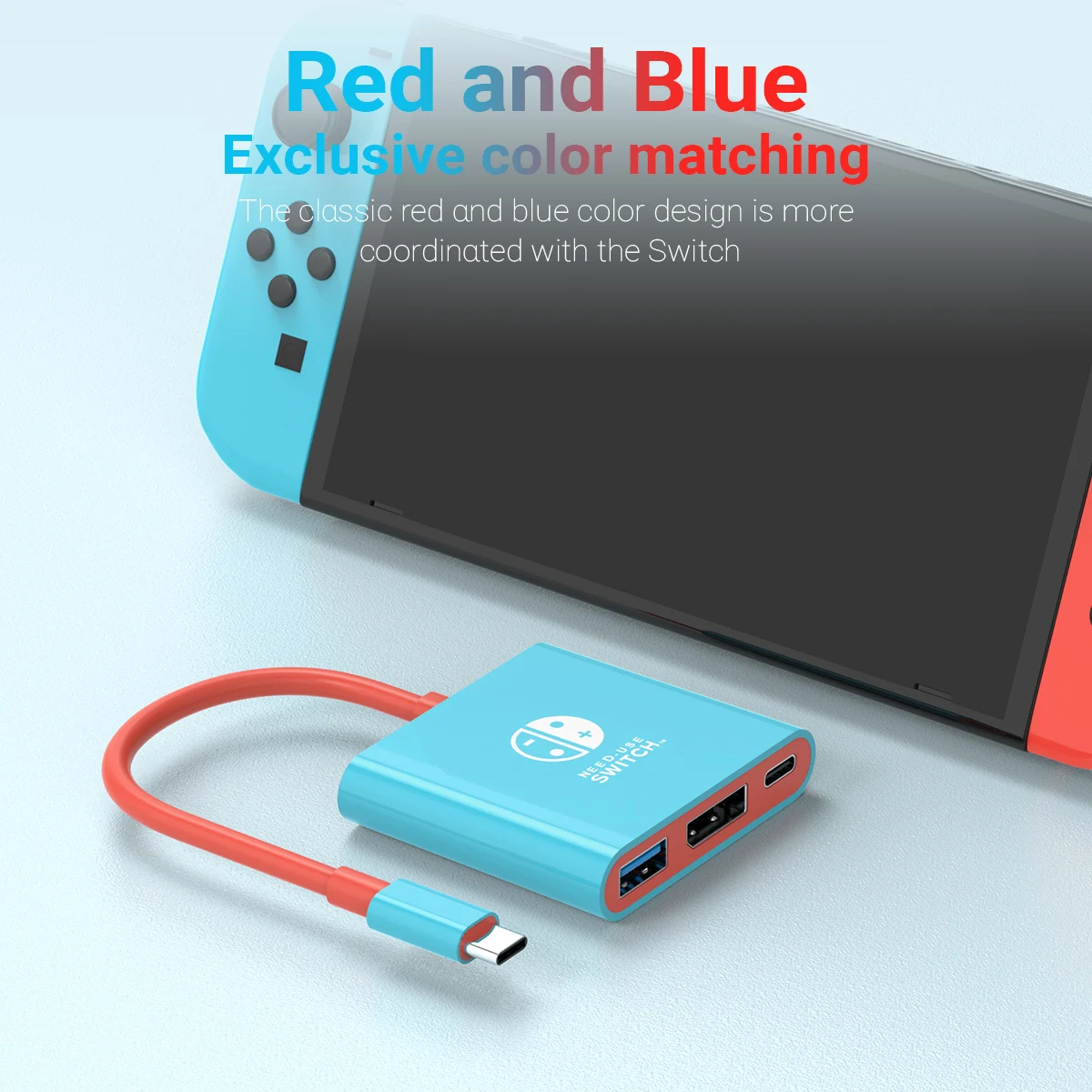 Game dock adapter Gopala Portable DisplayPort Switch Dock Replacement for Nintendo Switch Dock DP TV Adapter Switch Travel Dock OLED