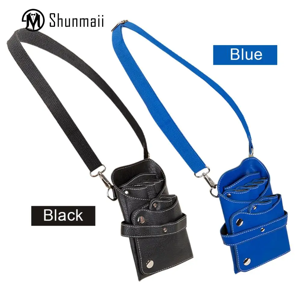 Retro Hair Stylist Waist Bag with Adjustable Belt Portable Barber Scissors Holster Bag Hairdressing Carrying for Hairdresser