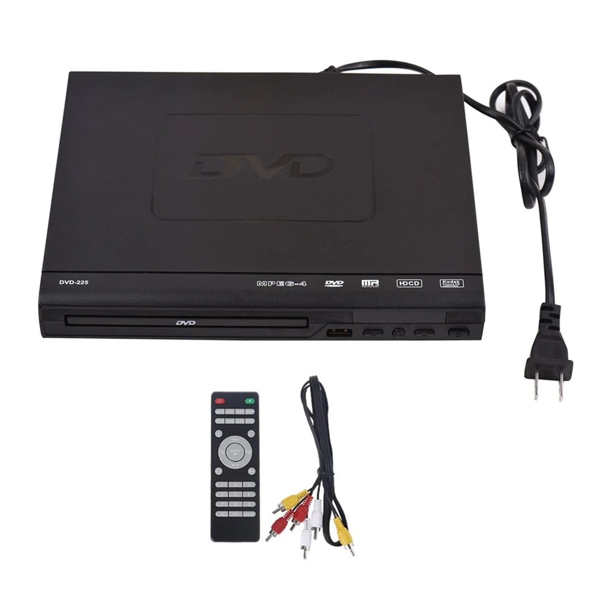 

DVD-225 Home DVD Player Digital Multimedia Player AV Output with Remote Control for TV VCD DVD Player US PLUG
