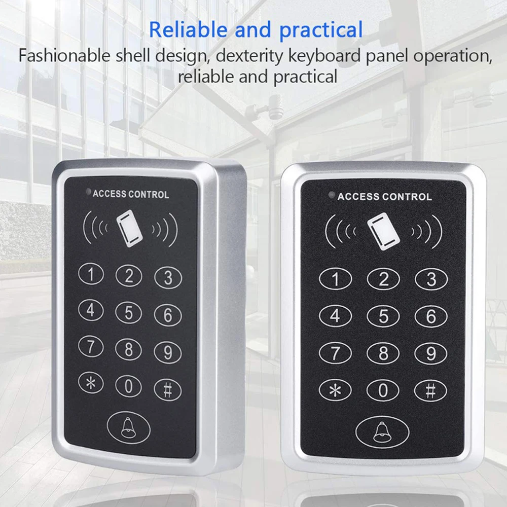 

RFID 125KHz Standalone Access Control Keypad EM Card Reader Door Access Control System Door Lock Opener Keyboard System 1000User