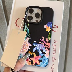 Vibrant Sea Turtle Coral Silicone Phone Case Cover - iPhone Air (HE - T2566)