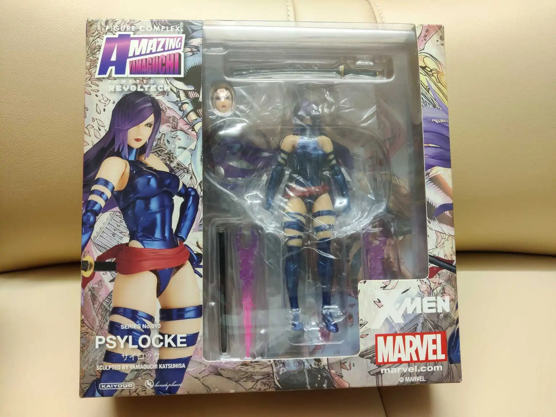 In Stock KAIYODO Marvel Psylocke Revoltech AMAZING YAMAGUCHI 16cm 