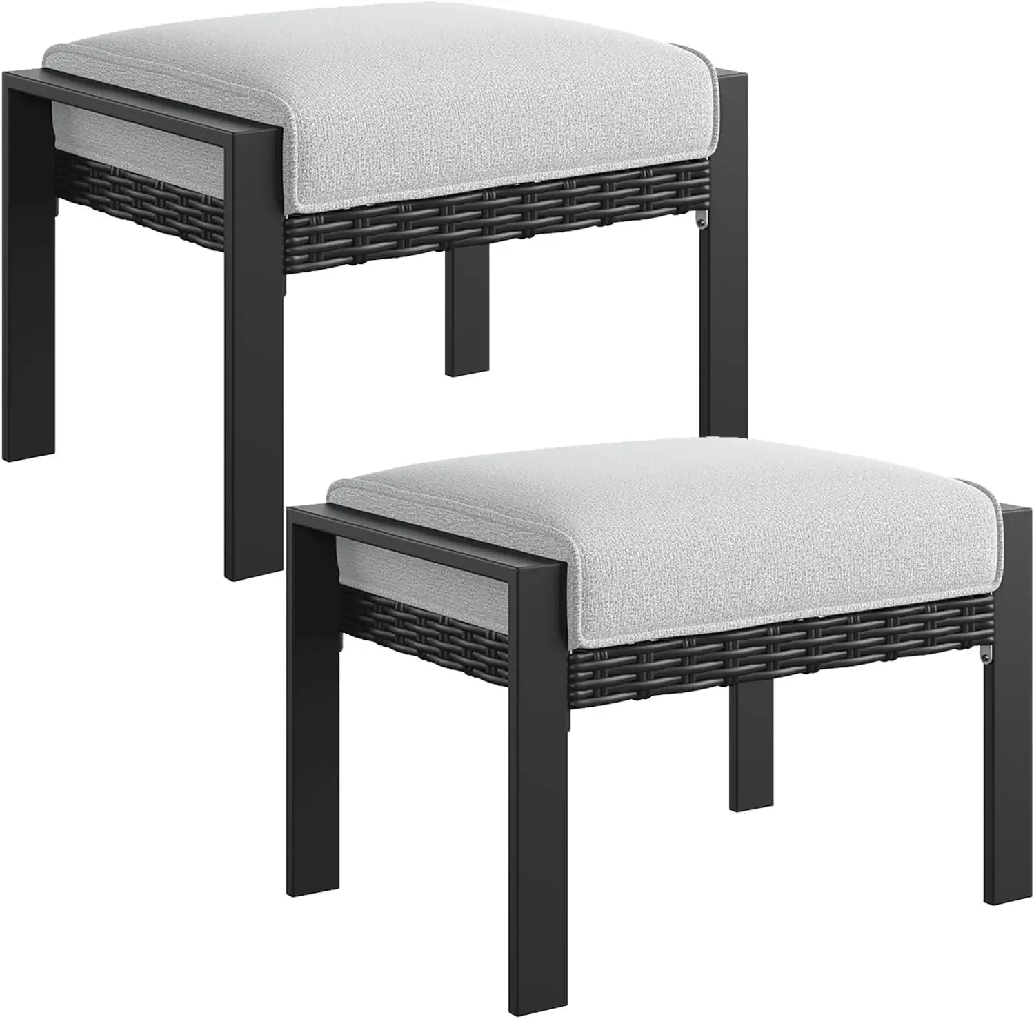 Light Gray2 Ottomans