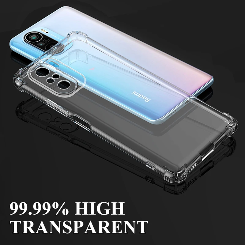 Clear Airbag Case for Xiaomi Redmi Note 10 10S 10T Pro Lite 4G 5G