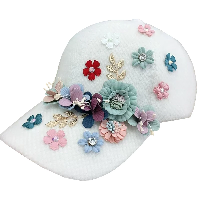 Golf Hat Autumn/Winter New Product Women's Outdoor Sports Hat Warm Duck Tongue Casual Versatile Plush Baseball