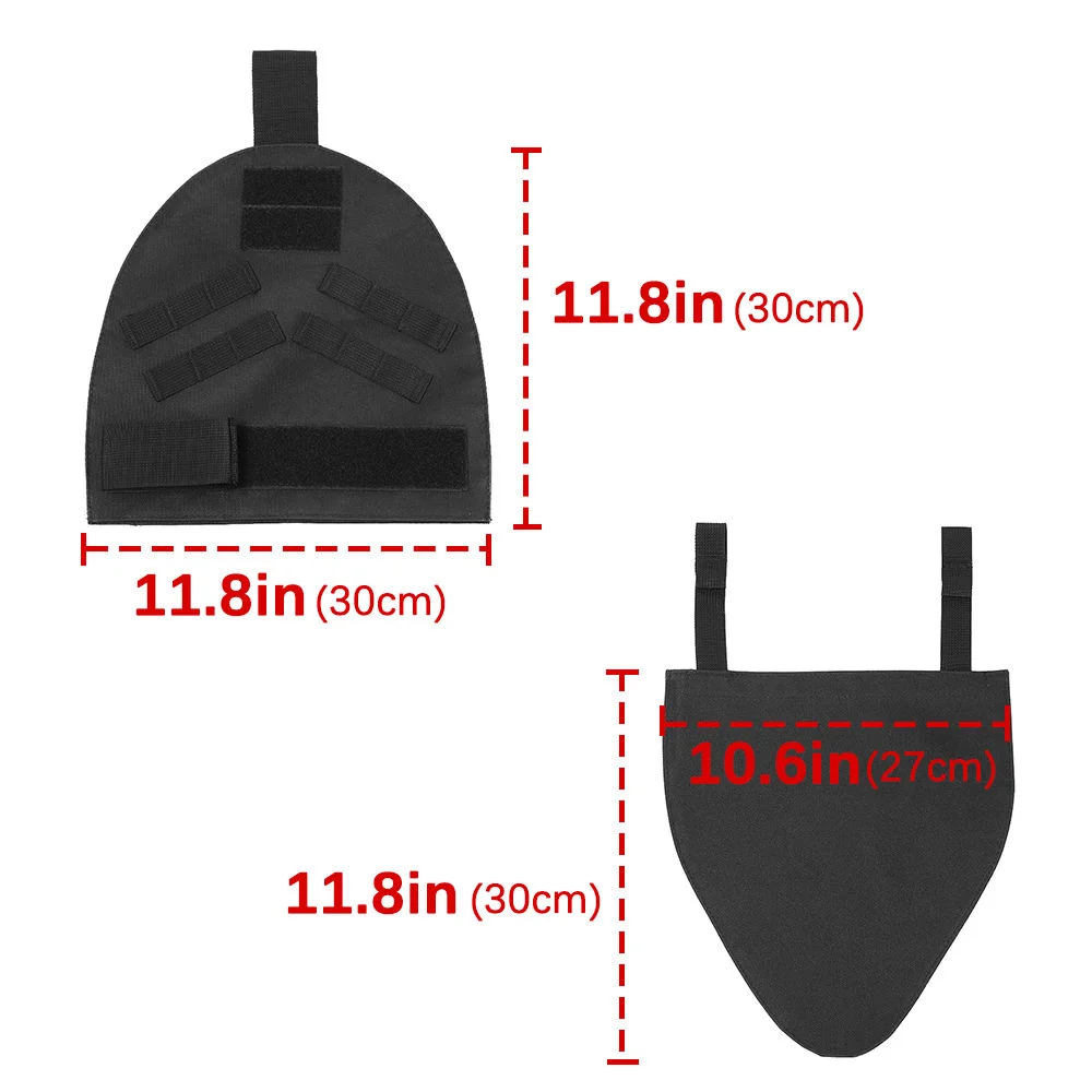 전술 장비 보호대 야외 훈련 보호 장비 2x MOLLE 어깨 패드 + 1x 훅앤루프 패치가 있는 가랑이 패드