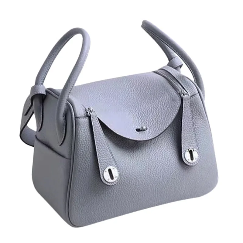 

Silver Buckle Pillow Bags for Women Handbag Fashion Classic Crossbody Shoulder Bag High Quality 100% First Layer Cowhide Leather