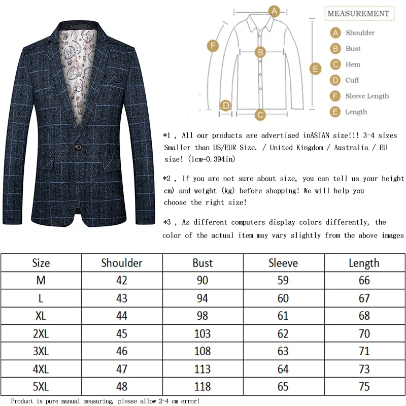 Mens Blazer How To Tell The Size Of A Suit Jacket Measurement