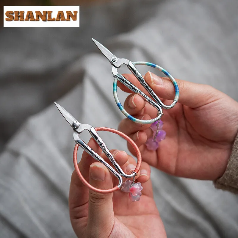 Dragon and Phoenix Prosperity Handmade Tea Bag Cutter Household Packaging Tea Scissor with Pendant Boutique Accessories Crafts