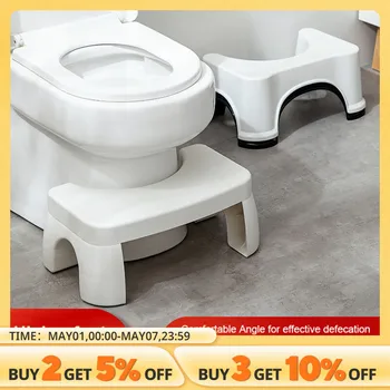 가정용 욕실 심플한 패딩 변기 스툴, 플라스틱 미끄럼 방지 성인용 발판, 어린이 발판, 변기 발판 상품 이미지