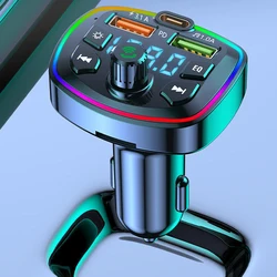 Bluetooth FM Transmitter & Car Audio Adapter with Quick Charge and Handsfree Capabilities (Black)