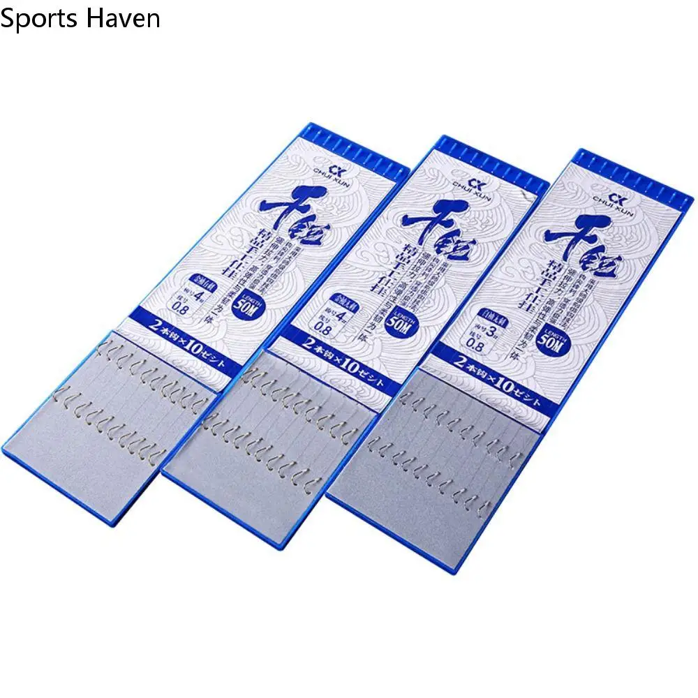 

10 Pair High Carbon Steel Fishing Hooks 1#-8# Wide Gap Barbed Double Hook Carp Fishing Tackle Accessories