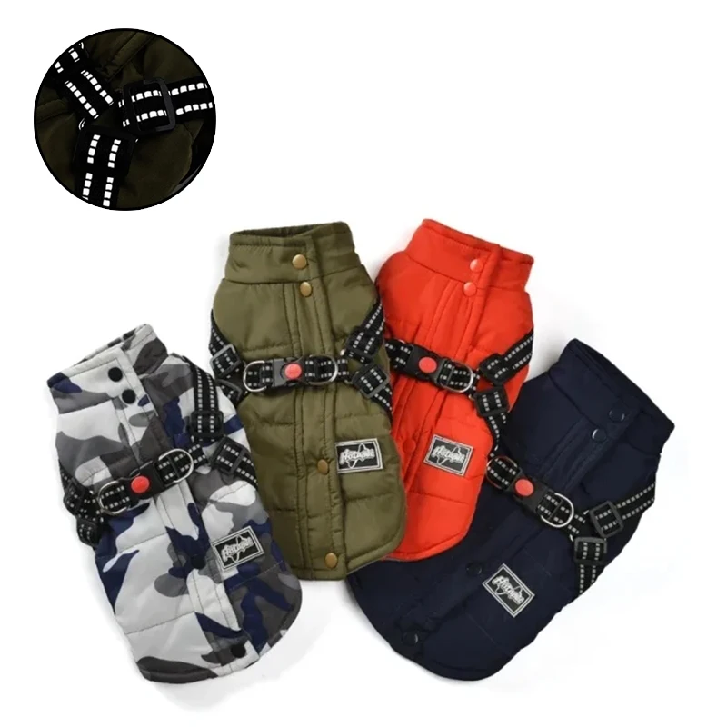 Manteau d'Hiver Réfléchissant pour Petit Chien avec Harnais Intégré - 2025 - Doglovedesign : Vêtement et accessoires pour chiens