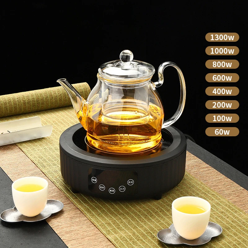 1300W Electric Heater Stove Tea Maker Electric Hot Plate Induction Cooker Heating Furnace Water Boiler Smart Tea Stove 220V