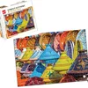 36*50.8cm Paper Jigsaw Puzzle 500pcs Morocco Street Scenery Landscape Painting Creative Adult Stress Relief Christmas Gifts 3