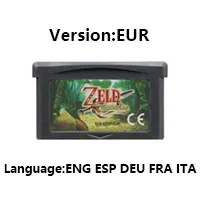 GBA Game Zeld Series Console Cartridge Minish Cap Card Four Awakening DX Swords Double Pack GBA/NDS 32-bit