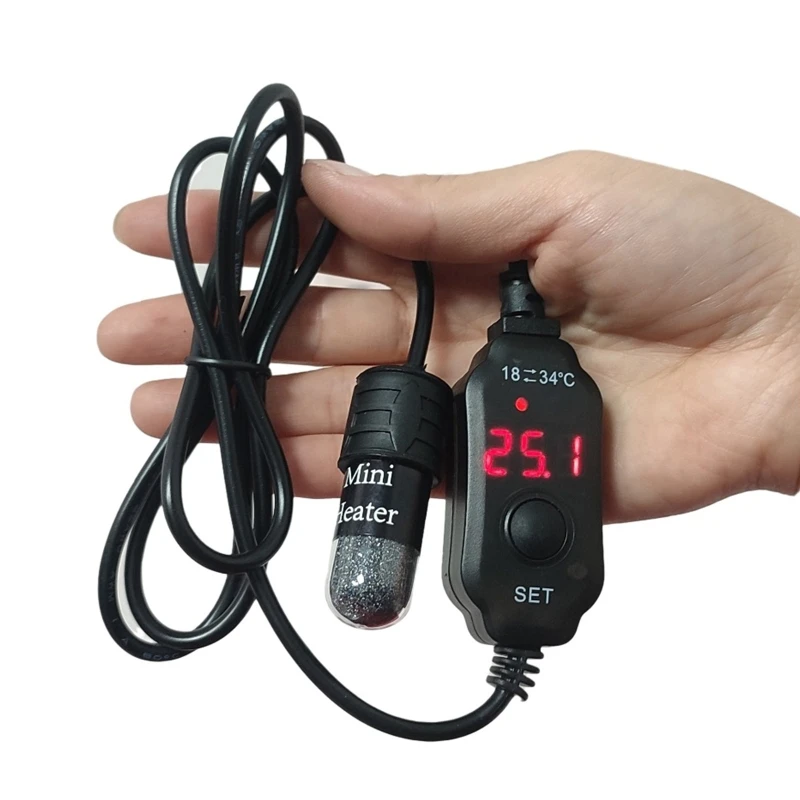 Aquarium heater rod Small Aquarium Betta Heater Adjustable Temperature USB Charging Digital Display