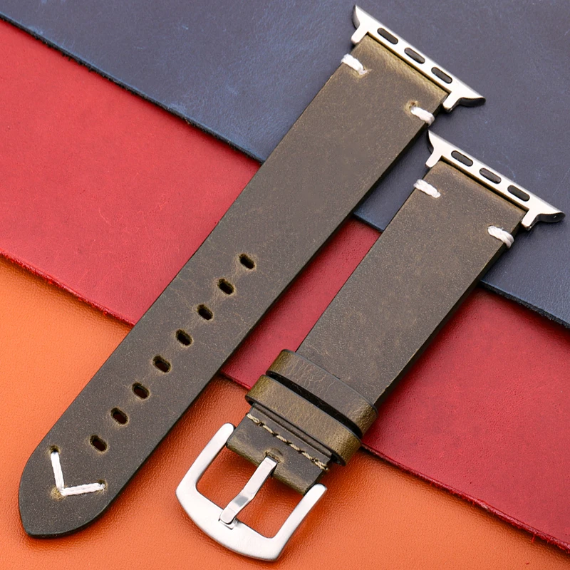 Elegant Genuine Leather Watch Strap - Premium Watchband