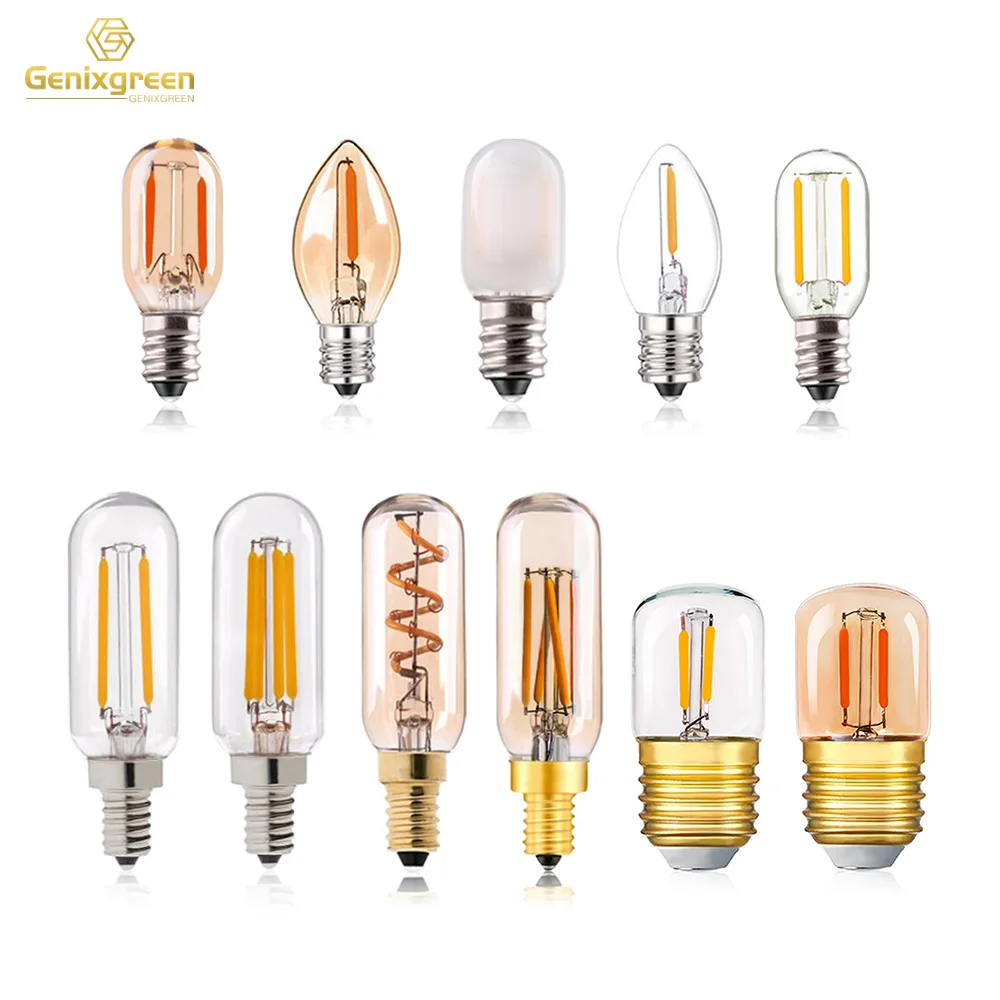 E12 E27 E14 Dimmable G45 A60 LED Bulb Light Edison Retro Vintage Filament Lamps 