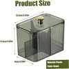 Cotton Swab Holder Cotton Pad Holder with 3 Compartments Bathroom Vanity Storage Box Makeup Organizer 3