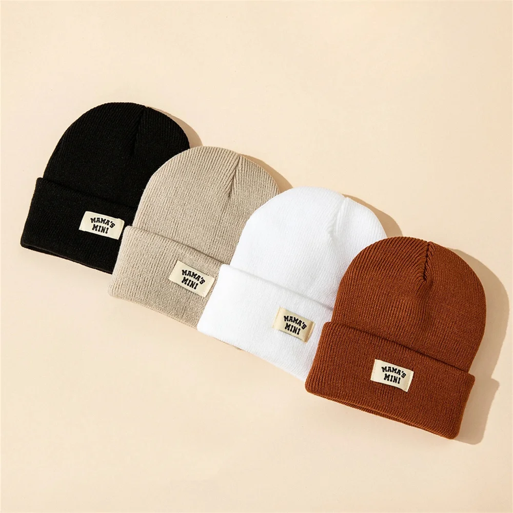 Kids Warm Knitted Beanie Set 1