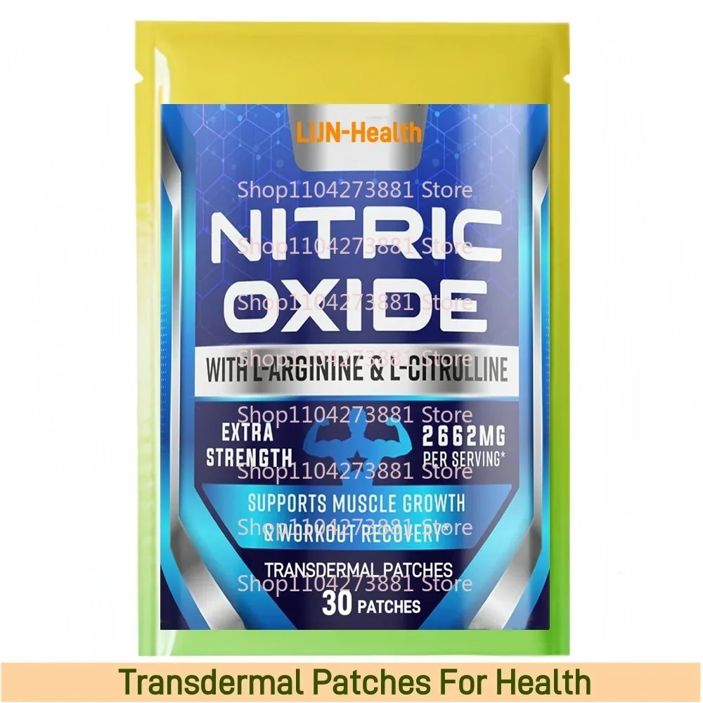 30 Patches Nitric Oxide Transdermal Patches Muscle Supporting Nitric Booster for Strength & Energy