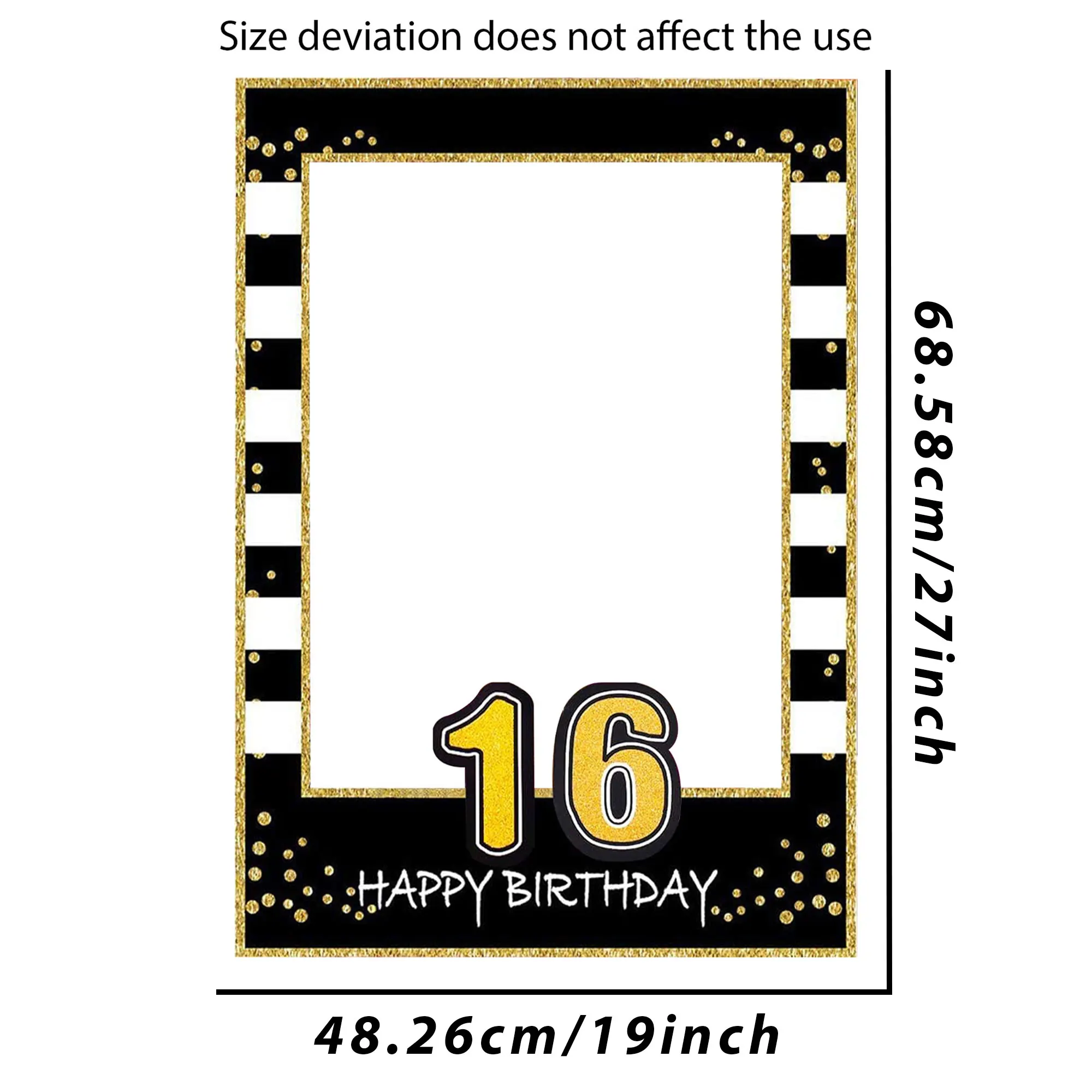 16 Birthday Photo Frame 16 Birthday Gifts For Women Or Man Party Photo Booth Props Party Photo Props