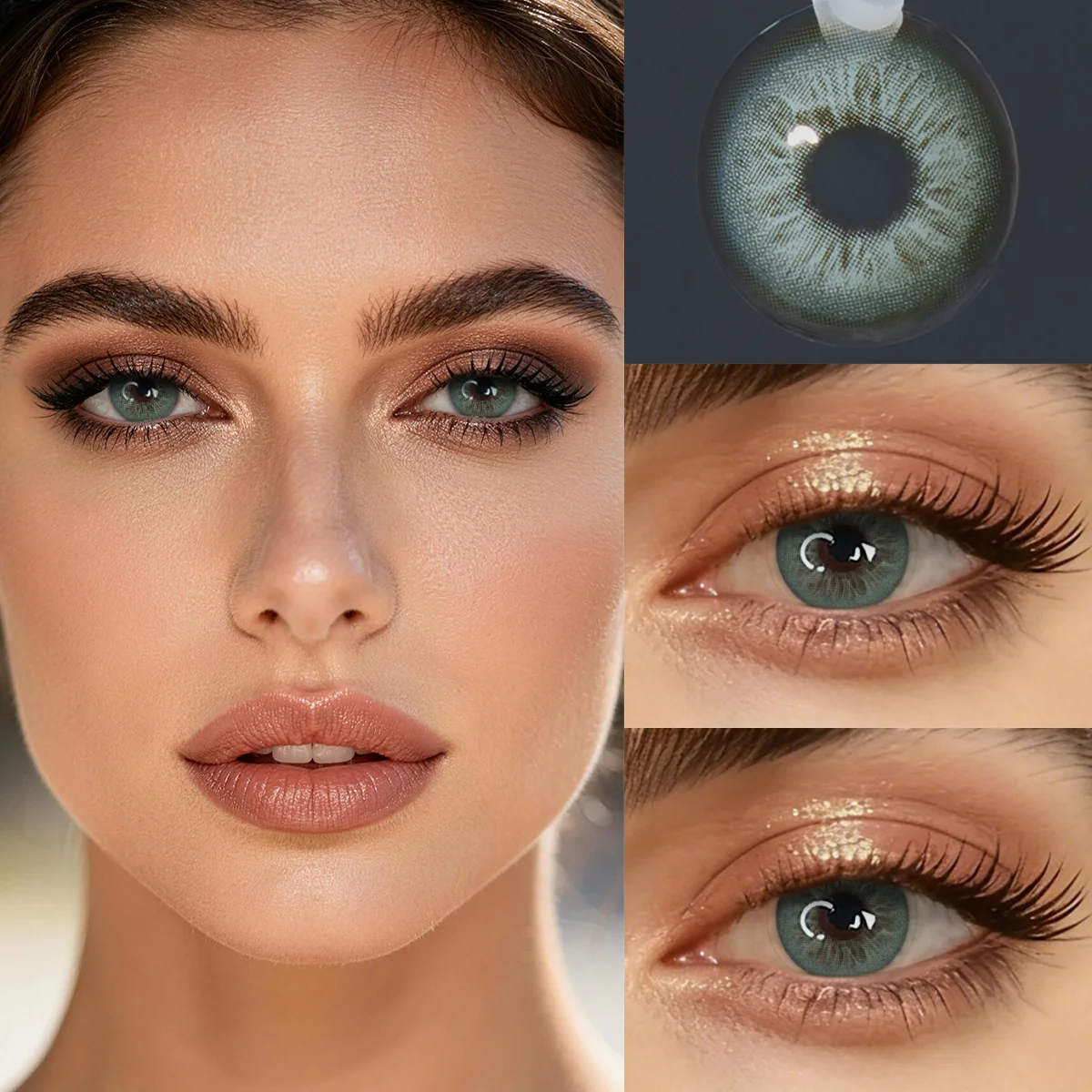 VISUASHOW Unspoken Green Contact Lenses - Natural Eye-Enhancing Beauty