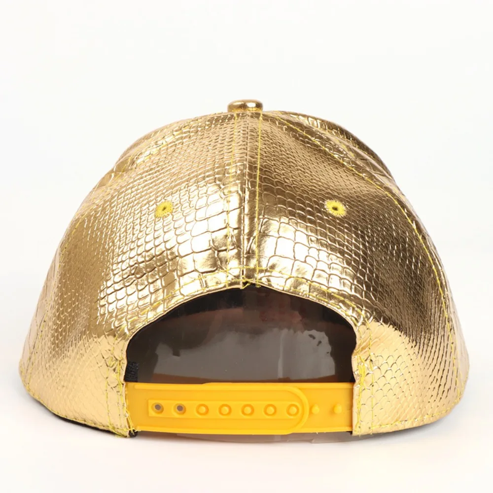 Unisex Dollar Style Baseball Caps Fashion Adjustable Hip-hop Hats PU Leather Flat Brim Snapback Hats Sun Visor 4