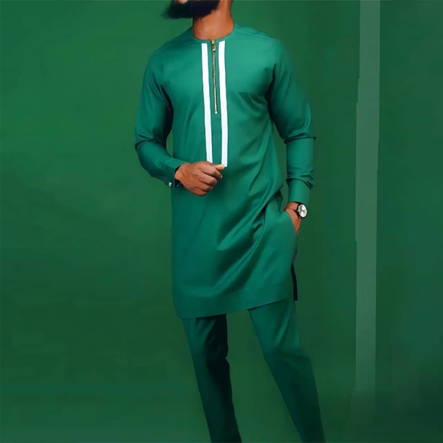 Dayo Crewneck Dashiki Outfit - Image 3