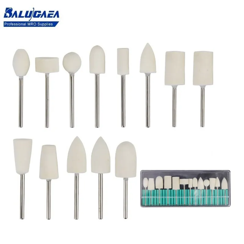 

Wool Felt Mounted Polishing Buffing Wheel 1/8'' Shank Wool Grinding Head Bit 13pcs Polishing Wheels Dremel Rotary Tools