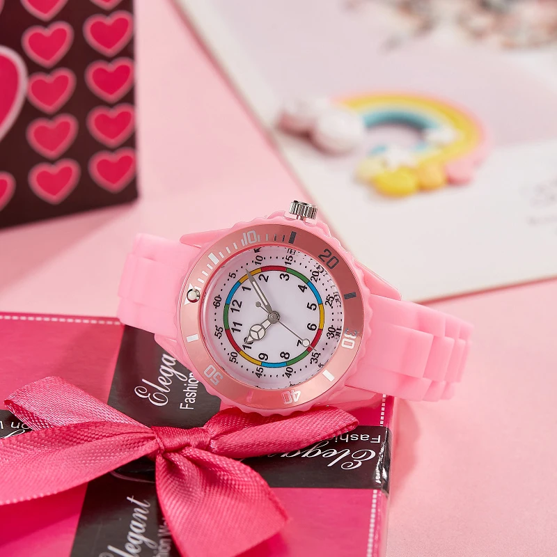 Waterproof Shockproof Silicone Strap Kids' Quartz Watch - Durable Sports Gift