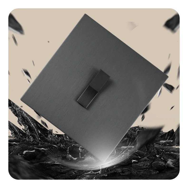 Avoir Wall Light Switch Push Button Y Type On Off 2Way Gray Power Socket Sb4dfb7ee7ea3412b8e71bffa7b27e6ea3