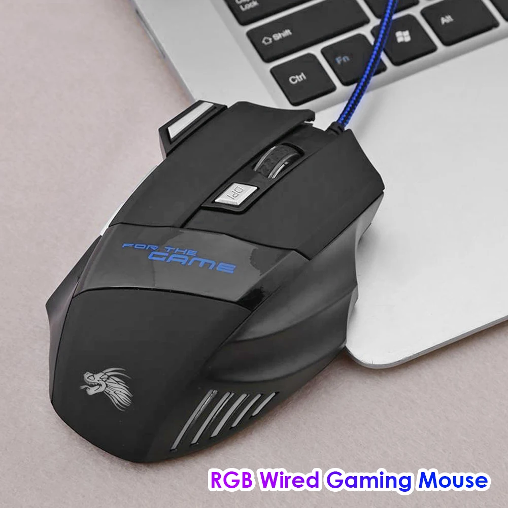 Wired game Mouse USB Computer Mouse Gamer 7 Button RGB Backlit Ergonomic Mouse Backlight Game Mause Optical Mice For PC Gaming