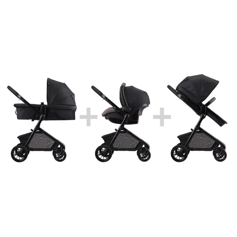 with LiteMax Infant Car Seat with Anti-Rebound Bar，Pivot Modular Travel System (Casual Gray) 4