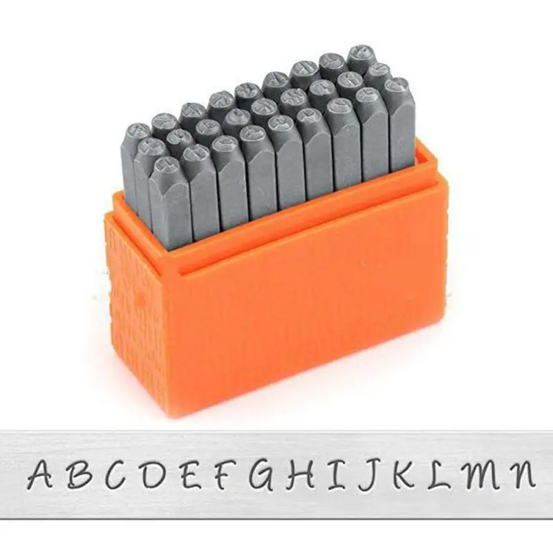 3mm Number Alphabet Set Jewerly Stamp Handstamping Steel Gold Metal Stamps Leather DIY Custom LOGO Name Jewelry Tools Puncher