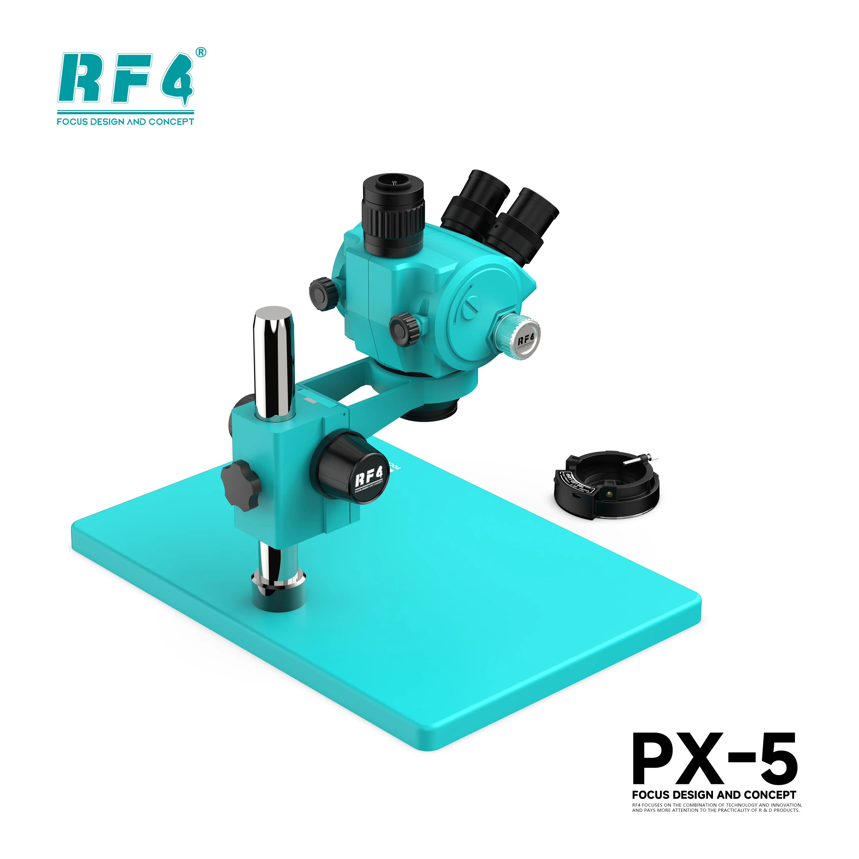 RF4 현미경 PX-5-2KC8-S010 삼안 실체 현미경 스크린 동기화 전자 수리 확대경