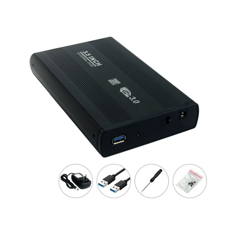 Compact USB 3.0 Type-C External Hard Drive Enclosure Box