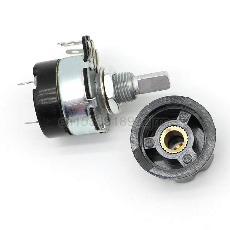 2Pcs WH134-2 Carbon Film Potentiometer With Switch 4K7 10K