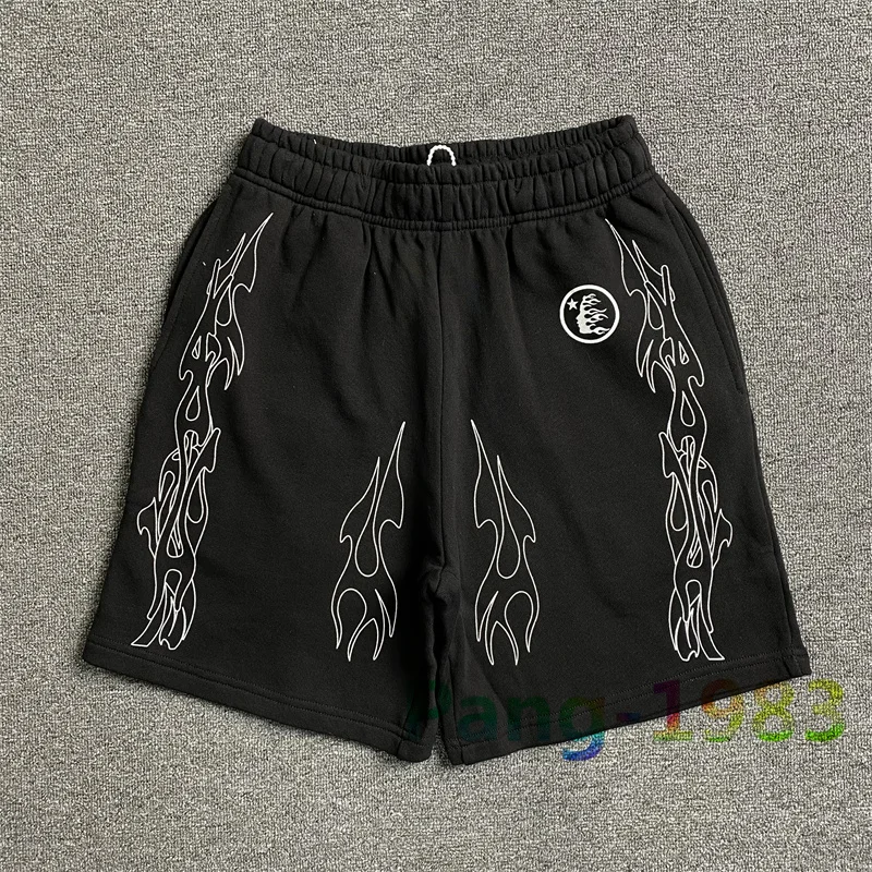 

Hellstar High Street Trendy Shorts Men Women 1:1 High Quality XXXX Printed Shorts