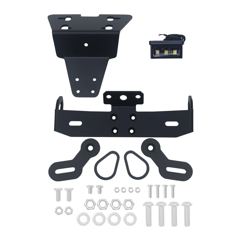 YAMAHA XJ6 Motorcycle License Plate Holder Bracket Tail Tidy Fender Eliminator With LED Light XJ6N XJ6F XJ6S FZ6R 2009-Motorcycle License Plate Holder