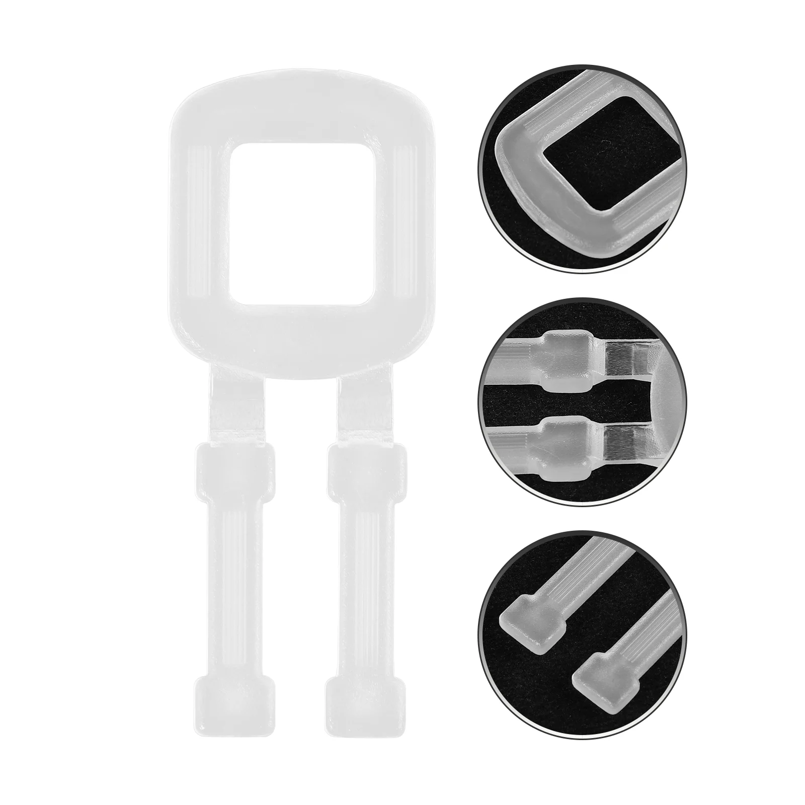 100 Pcs Plastic Buckle Lashing Strap Buckles Manual Banding Suite Clips Connector Pp Fastener