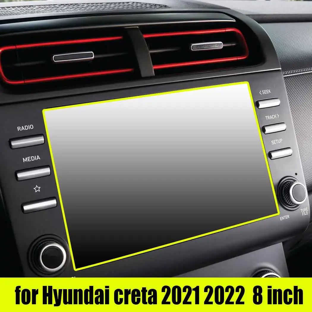 For-Hyundai-creta-2021-2022-Car-GPS-Navigation-Tempered-Glass-Screen ...