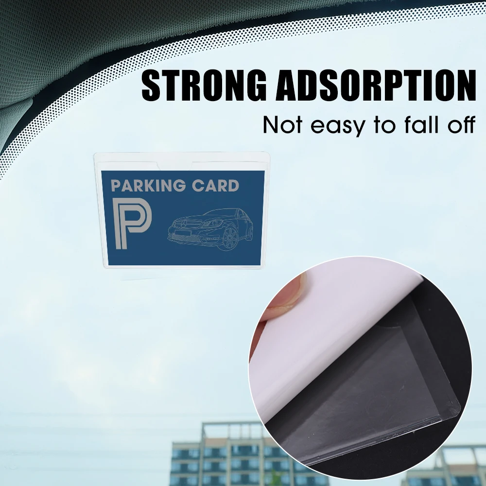 Transparent Self-Adhesive Waterproof Card Holder