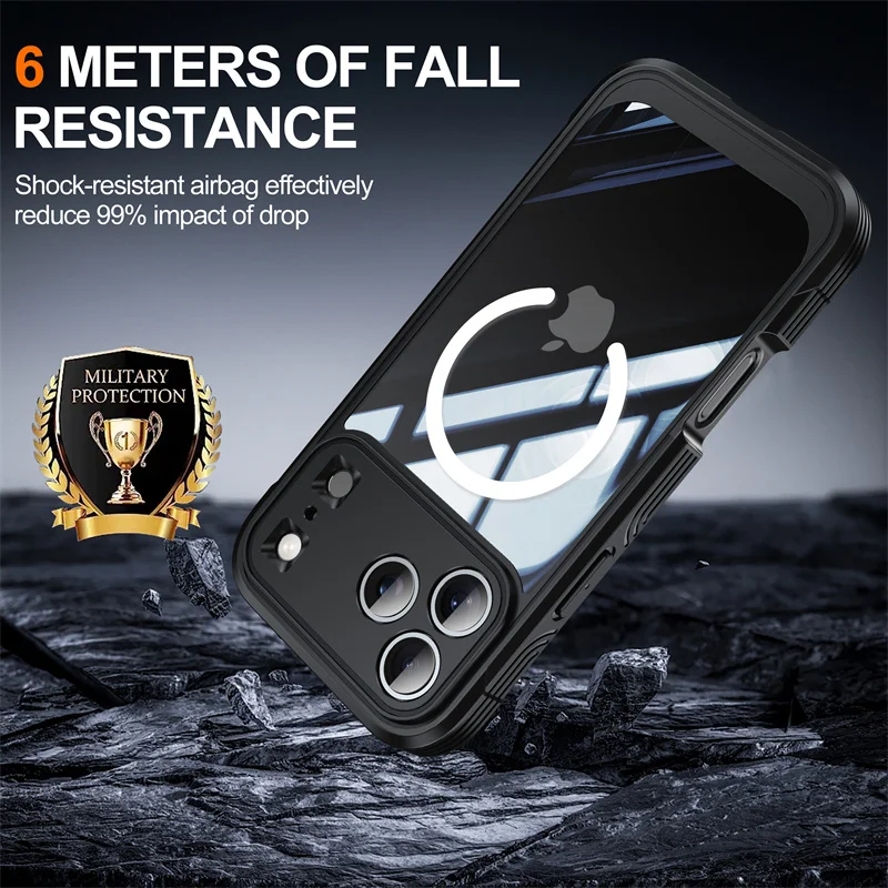 Ultimate Full Body Magnetic Case with Screen Protector - Magsafe Shockproof Design