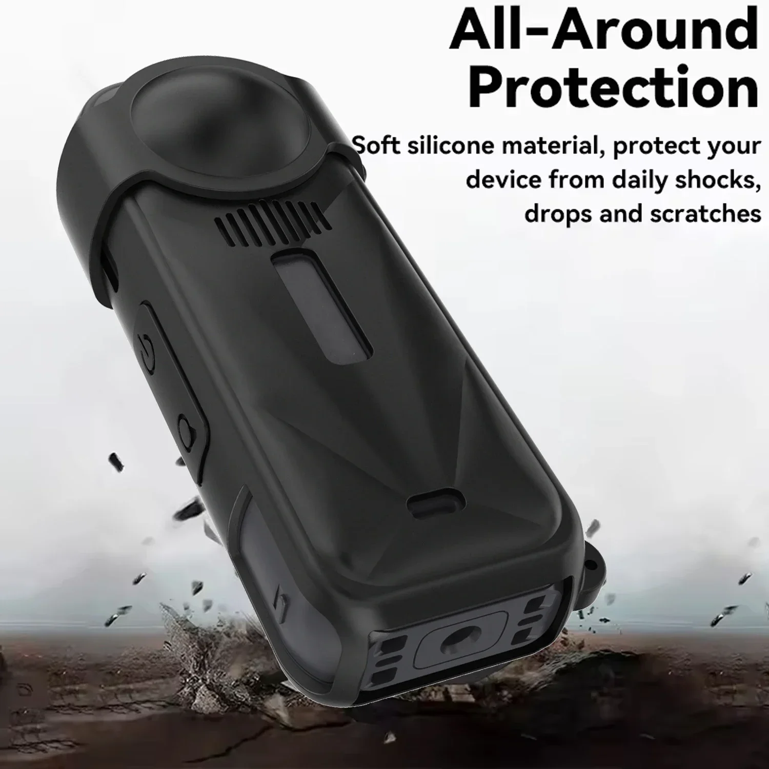 Silicone Case Anti-Scratch Film Lens Protective Cover for Insta 360 X5 Shell Strap Keychain Len Cap for Insta360 X5 Accessories