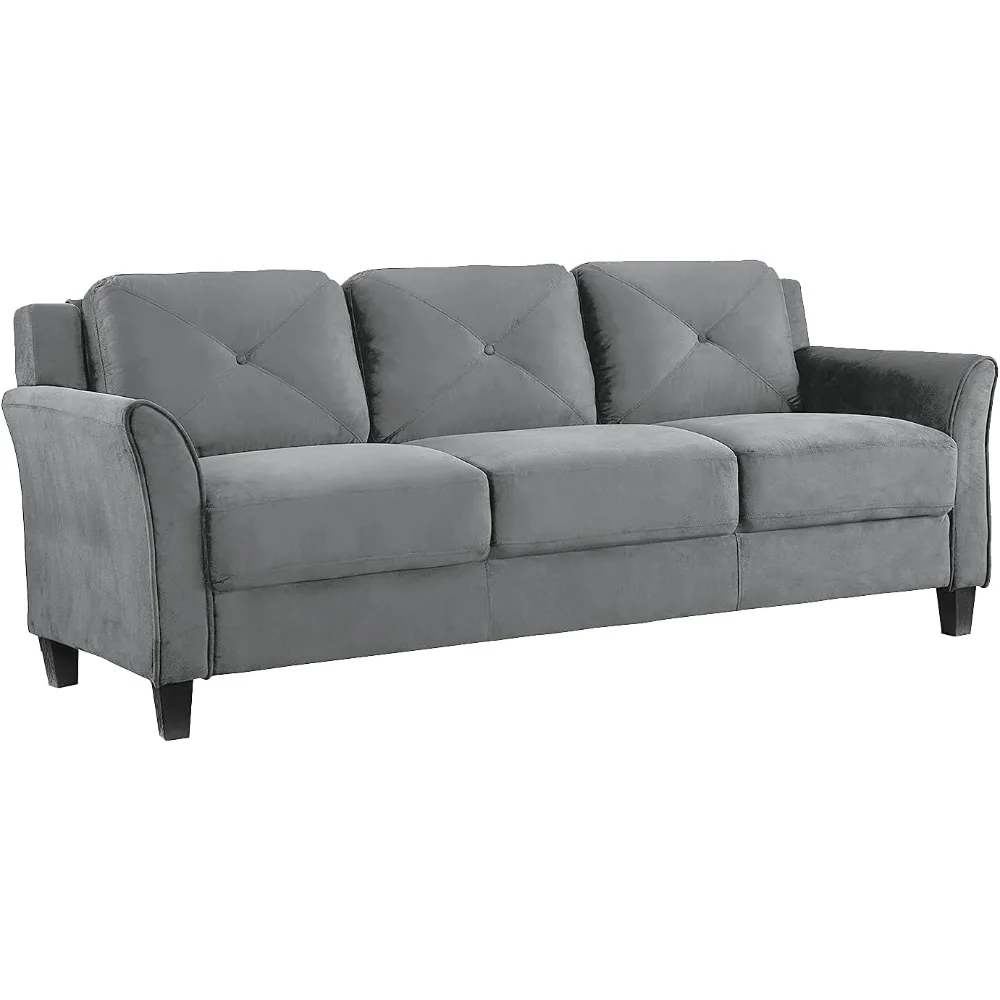

Modern Sofas for Living Room Sofa Home Furniture Dark Grey 3 Person Sofa