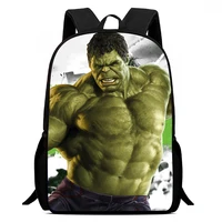 Nylon Backpack with The Hulks Print School Bag for Boys Girls Children Backpack with Cartoon Hero Patten Softback and Durable 1