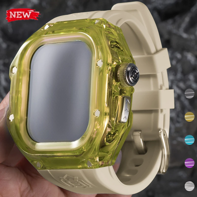 Enhanced Waterproof Silicone Sport Strap and Watch Case Kit